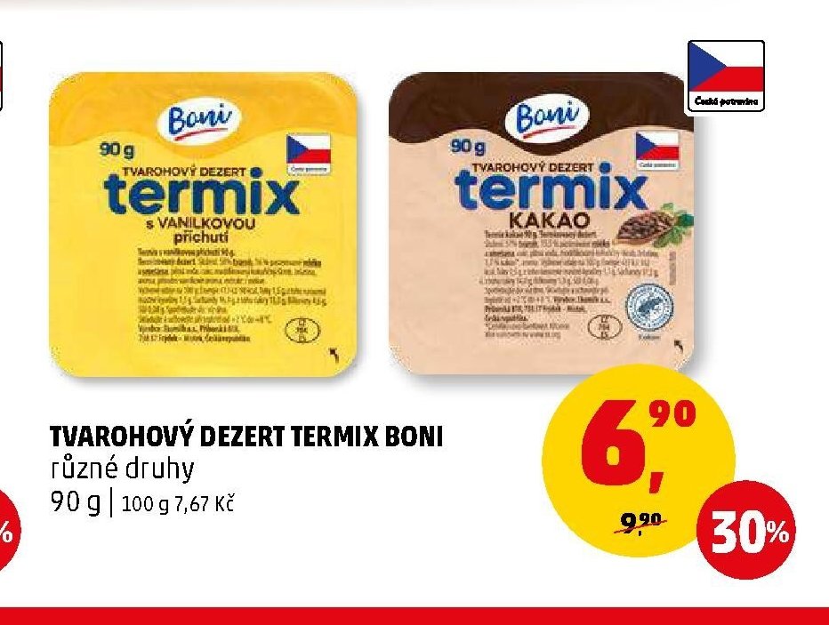 TVAROHOVÝ DEZERT TERMIX BONI