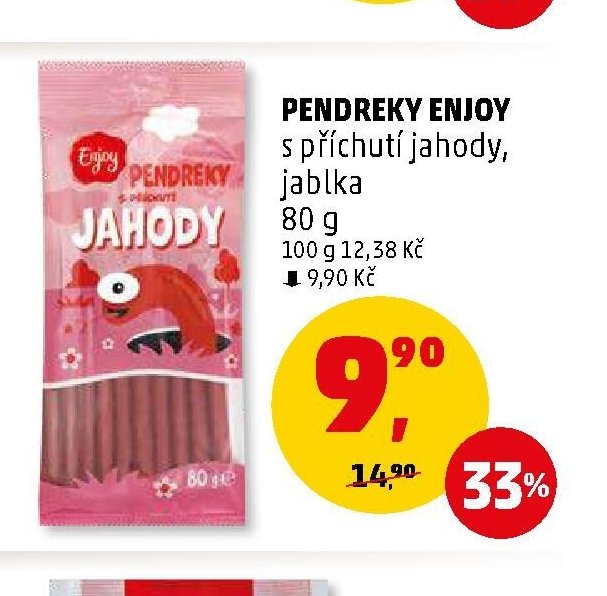PENDREKY ENJOY s příchutí jahody, jablka