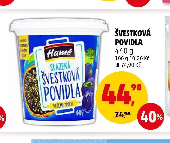 ŠVESTKOVÁ POVIDLA Hamé
