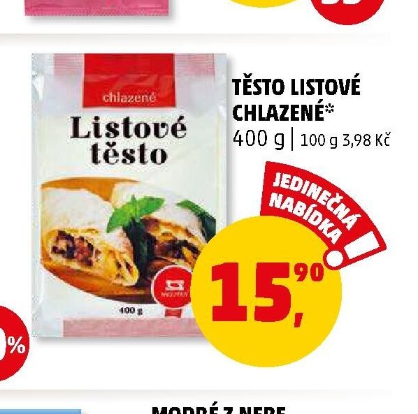 TĚSTO LISTOVÉ CHLAZENÉ