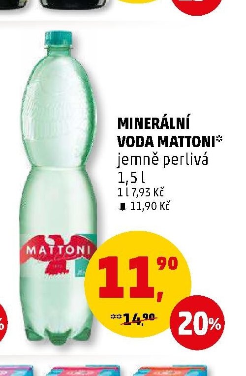 MINERÁLNÍ VODA MATTONI