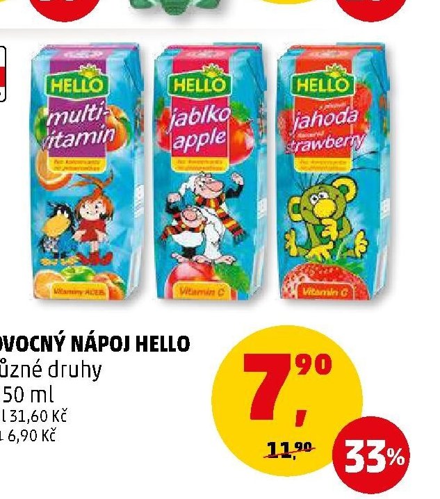 OVOCNÝ NÁPOJ HELLO