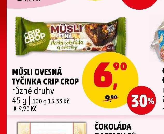 MÜSLI OVESNÁ TYČINKA CRIP CROP
