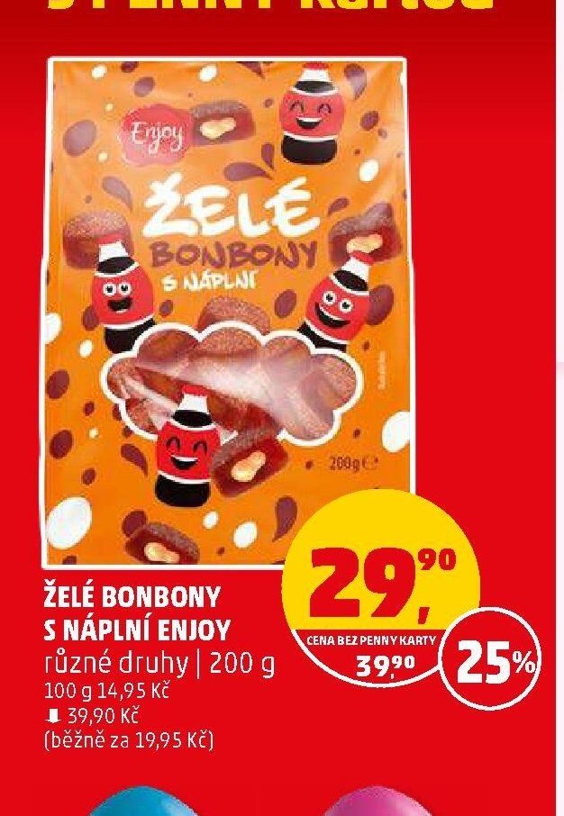 ŽELÉ BONBONY S NÁPLNÍ ENJOY