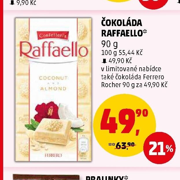 ČOKOLÁDA RAFFAELLO