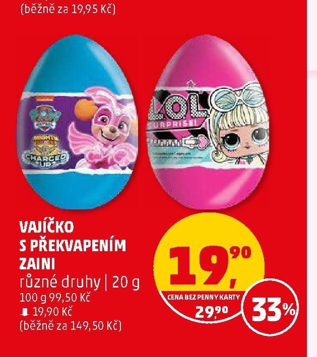 VAJÍČKO S PŘEKVAPENÍM ZAINI