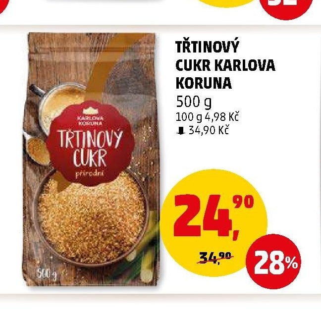 Třtinový cukr Karlova koruna