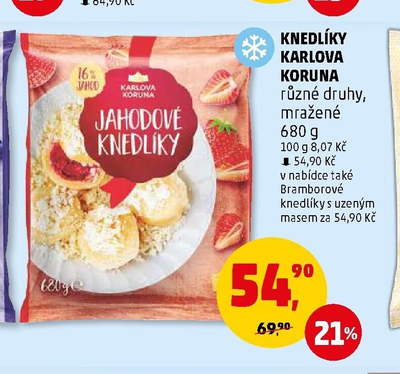 KNEDLÍKY KARLOVA KORUNA jahodové