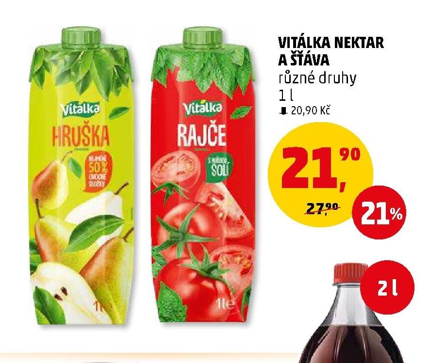 Vitálka nektar a šťáva