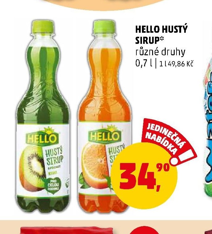 Hello hustý sirup