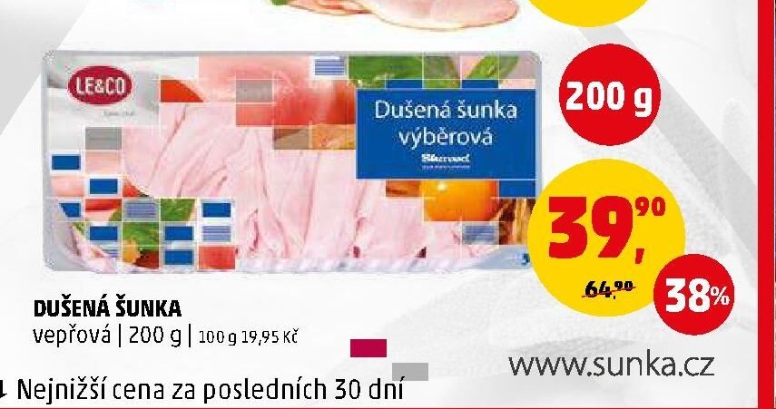 Dušená šunka výběrová