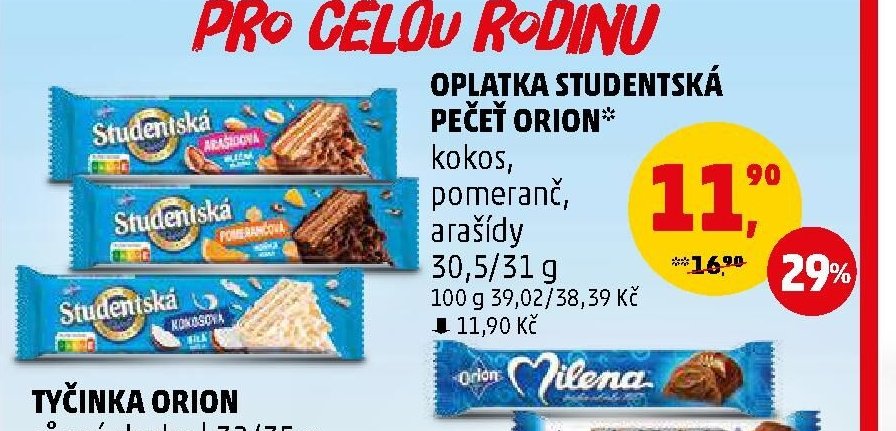 Oplatka Studentská pečeť Orion