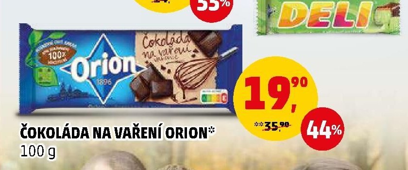 Čokoláda na vaření Orion