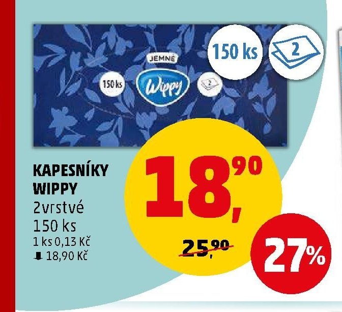 KAPESNÍKY WIPPY 2vrstvé