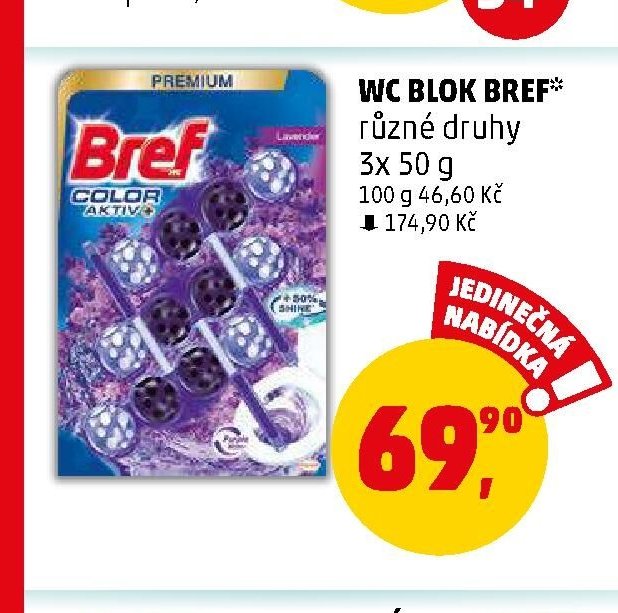 WC BLOK BREF různé druhy