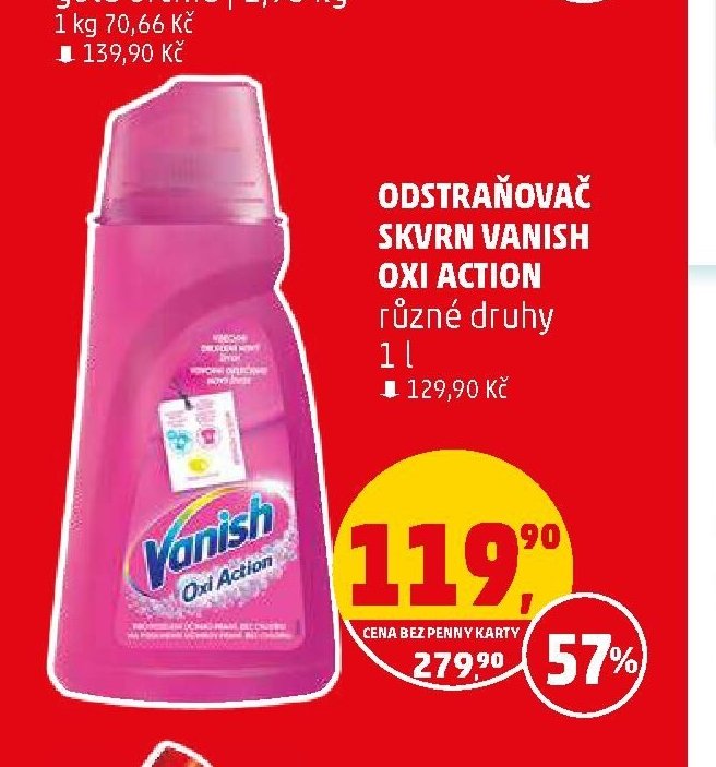 ODSTRAŇOVAČ SKVRN VANISH OXI ACTION