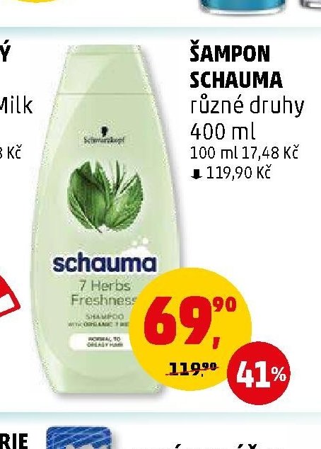 ŠAMPON SCHAUMA různé druhy