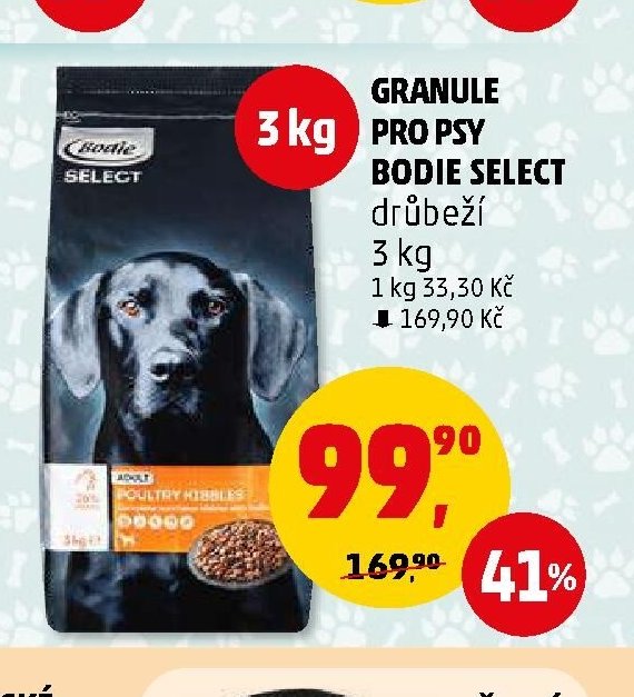 GRANULE PRO PSY BODIE SELECT drůbeží
