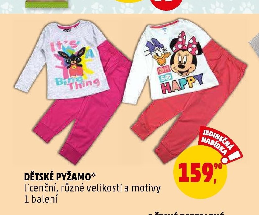 DĚTSKÉ PYŽAMO licenční, různé velikosti a motivy