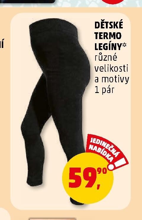 DĚTSKÉ TERMO LEGÍNY různé velikosti a motivy