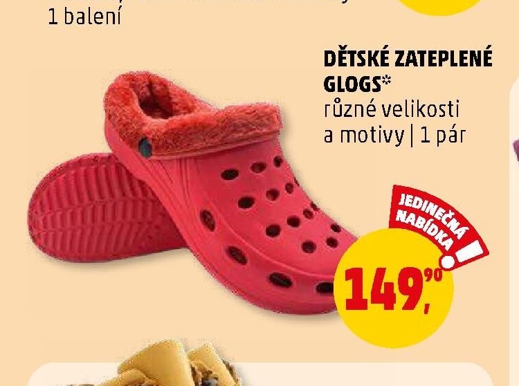 DĚTSKÉ ZATEPLENÉ GLOGS různé velikosti a motivy
