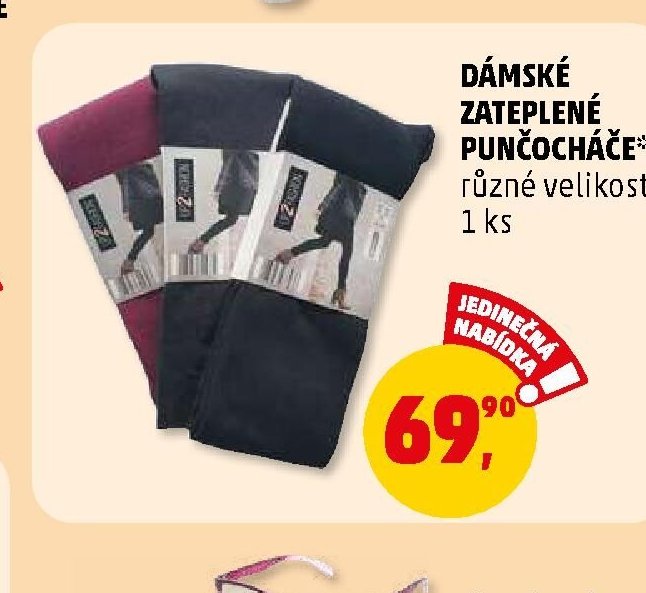 DÁMSKÉ ZATEPLENÉ PUNČOCHÁČE různé velikosti