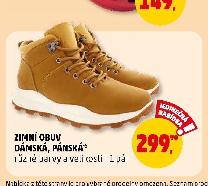 ZIMNÍ OBUV DÁMSKÁ, PÁNSKÁ různé barvy a velikosti