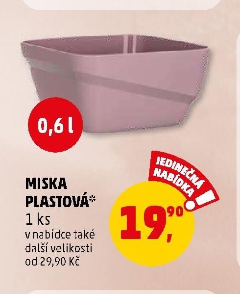 MISKA PLASTOVÁ