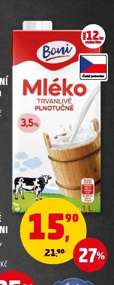 TRVANLIVÉ MLÉKO BONI