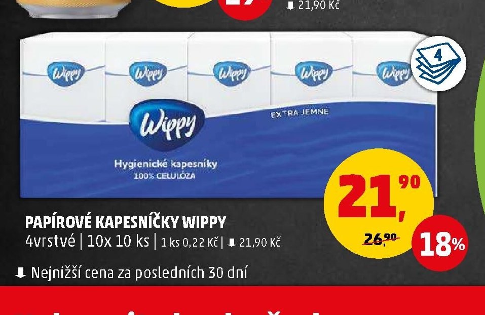 PAPÍROVÉ KAPESNÍČKY WIPPY