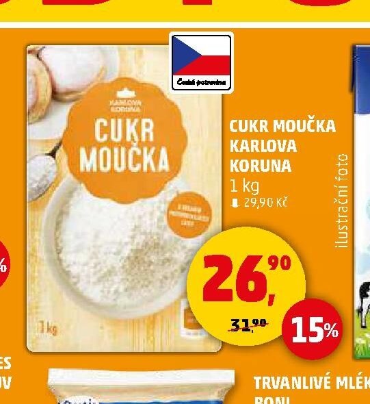CUKR MOUČKA KARLOVA KORUNA