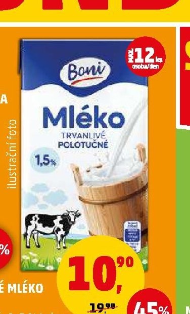 TRVANLIVÉ MLÉKO BONI