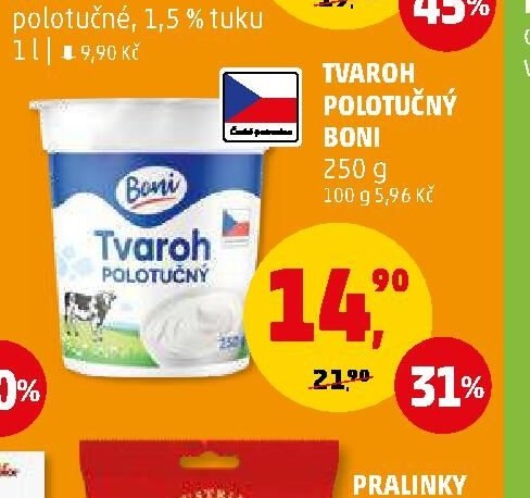 TVAROH POLOTUČNÝ BONI