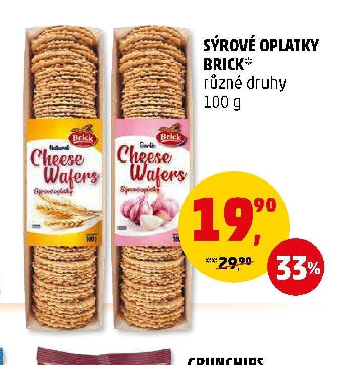 Sýrové oplatky Brick