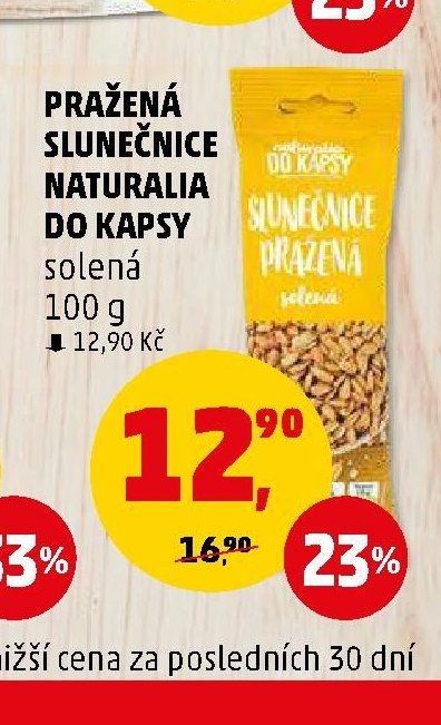 Pražená slunečnice do kapsy Naturalia