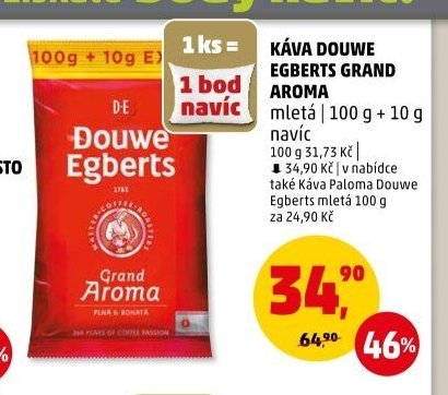 Káva Douwe Egberts Grand Aroma