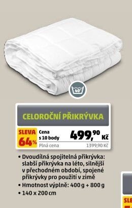 CELOROČNÍ PŘIKRÝVKA