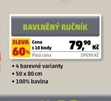BAVLNĚNÝ RUČNÍK