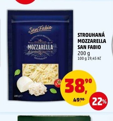 STROUHANÁ MOZZARELLA SAN FABIO