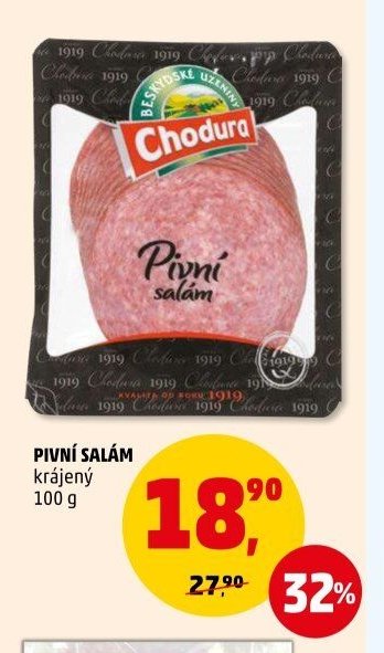 Pivní salám Chodura 100 g