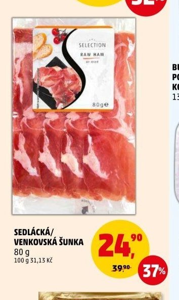Sedlácká/Venkovská šunka 80 g