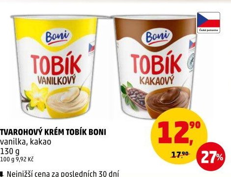 TVAROHOVÝ KRÉM TOBÍK BONI