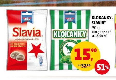 Klokanky, Slavia