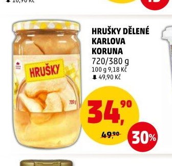 Hrušky dělené Karlova Koruna