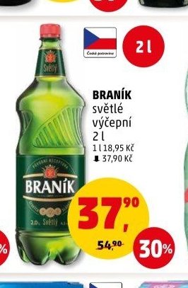 BRANÍK světlé výčepní 2 l