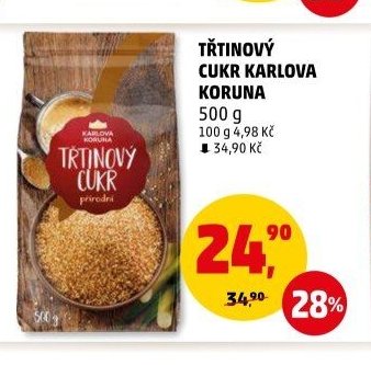 Třtinový cukr Karlova Koruna