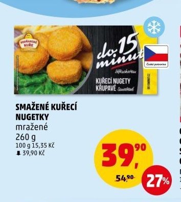 SMAŽENÉ KUŘECÍ NUGETKY mražené