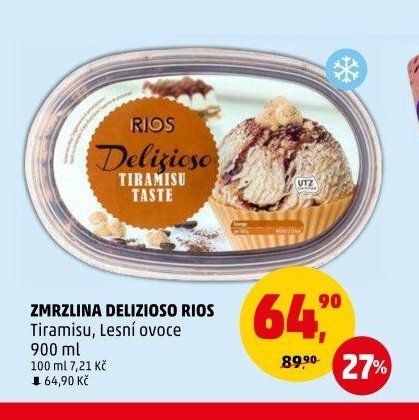 ZMRZLINA DELIZIOSO RIOS Tiramisu, Lesní ovoce