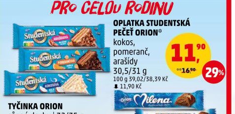 Oplatka Studentská pečeť Orion