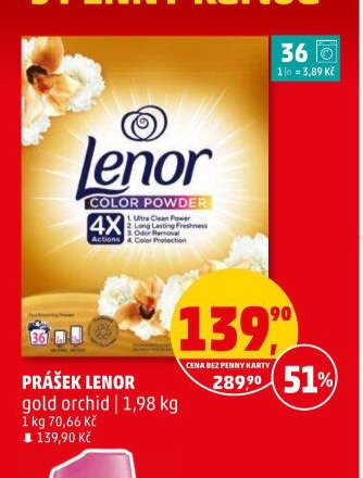 PRÁŠEK LENOR gold orchid 1,98 kg